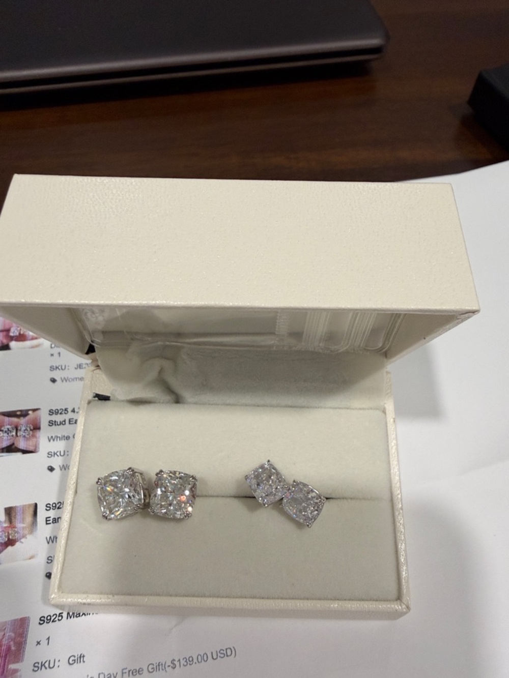 Maxine Silver Moissanite Earrings